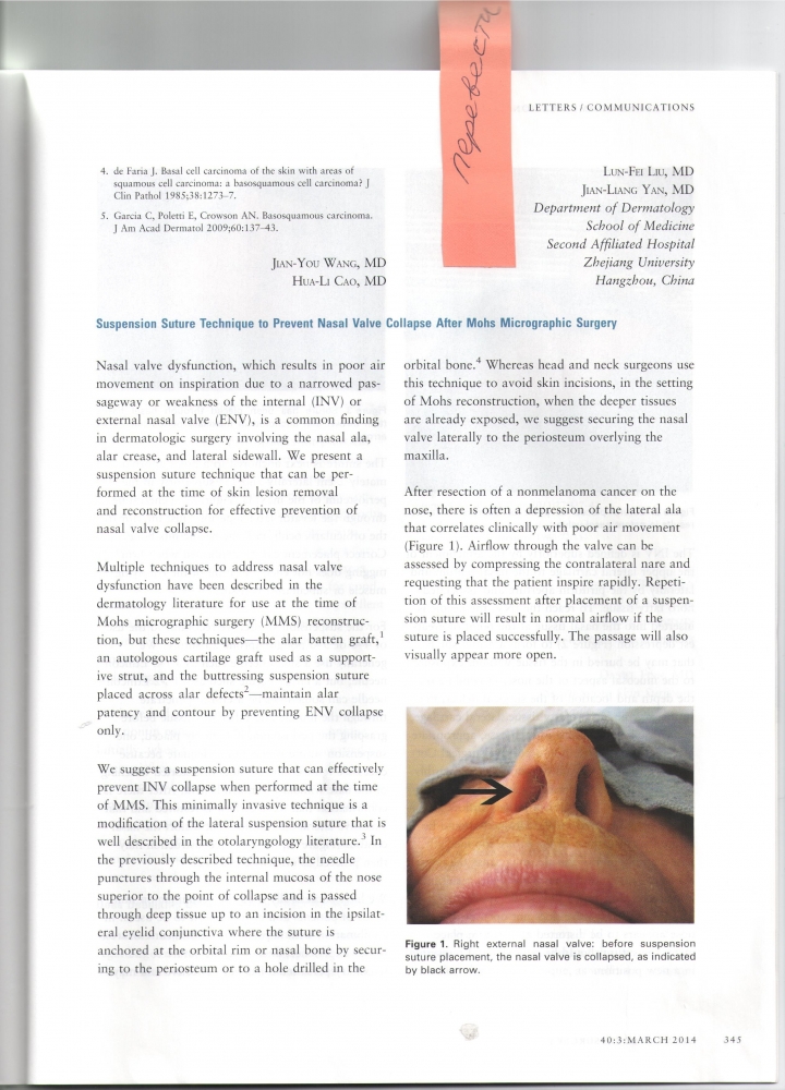 Dermatologic Surgery Volume 40 number 3 Marth 2014
