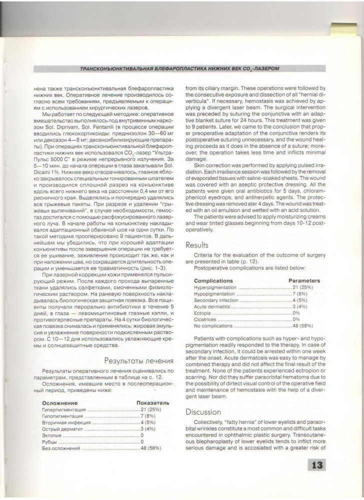 Анналы пластической реконструктивной и эстетической хирургии 4-1998