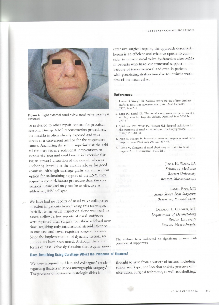 Dermatologic Surgery Volume 40 number 3 Marth 2014