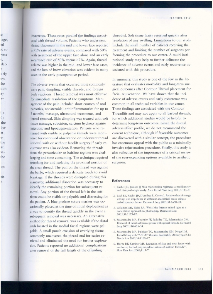 Dermatologic Surgery Volume 36 number 3 March 2010