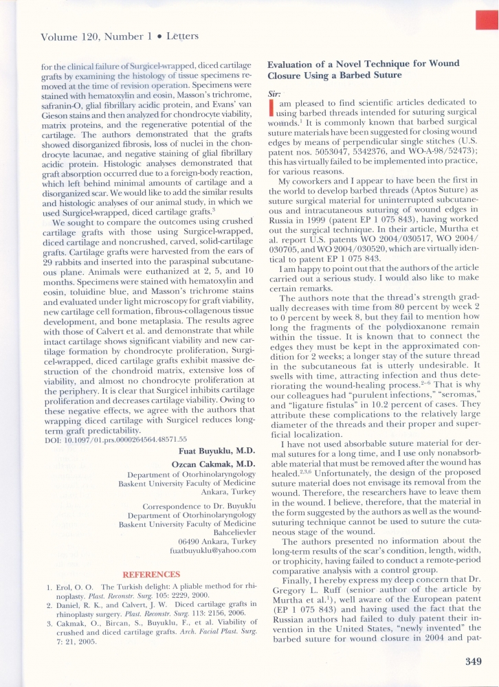 Plastic and reconstructive surgery Volume 120 number 1 Jul 2007 Plastic and reconstructive surgery Volume 120 number 1 Jul 2007